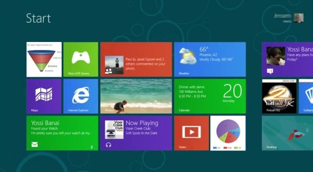 Windows 8 Metro Start Screen - Example